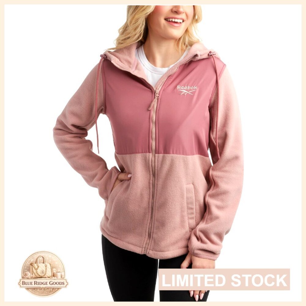Lightweight Polar Fleece Hooded Jacket Modern Fit Cozy Layering Essential